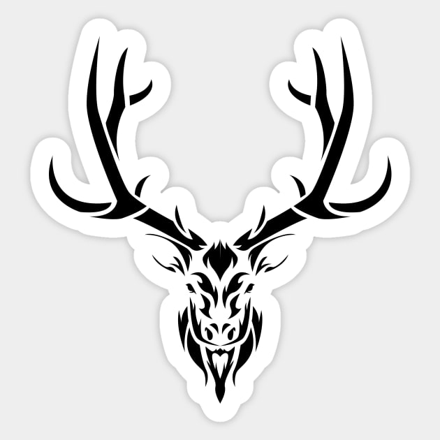 Antlers Sticker by Hamurai